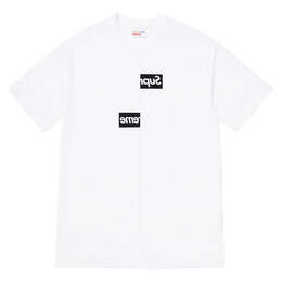Supreme: Белая футболка  Box Logo