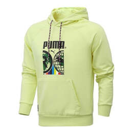 PUMA: Зелёная толстовка 