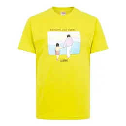 Supreme: Жёлтая футболка  Heaven and Earth