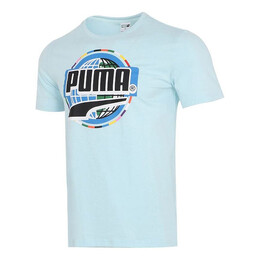 PUMA: Голубая футболка 