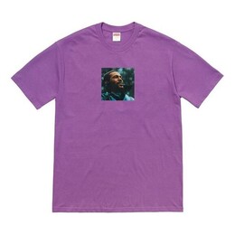 Supreme: Фиолетовая футболка  Marvin Gaye