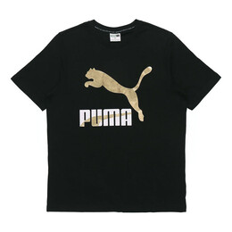 PUMA: Чёрная футболка  Classics