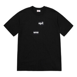 Supreme: Чёрная футболка  Box Logo