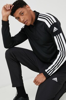 Adidas: Чёрная толстовка 