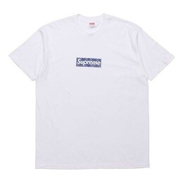 Supreme: Белая футболка  Box Logo