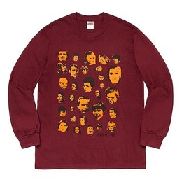 Supreme: Футболка  Faces с длинным рукавом