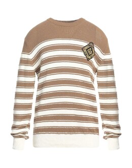 Balmain: Свитер цвета хаки 