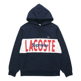Supreme: Синяя толстовка  Lacoste