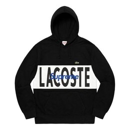 Supreme: Толстовка  Lacoste с капюшоном