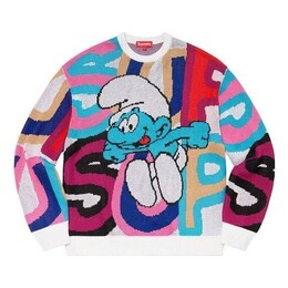 Supreme: Многоцветный свитер  Smurfs