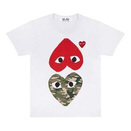 Comme Des Garçons Play: Белая футболка  Heart