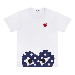 Comme Des Garçons Play: Голубая футболка 