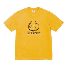 Supreme: Жёлтая футболка  Skeleton