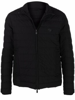 Emporio Armani: Чёрный пуховик 