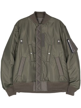 Sacai: Зелёная куртка 