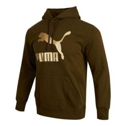 PUMA: Коричневая толстовка  Classics