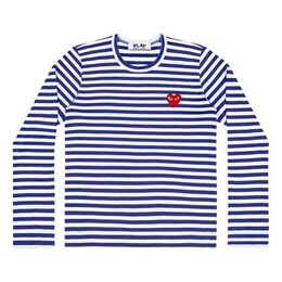 Comme Des Garçons Play: Футболка  Heart в полоску