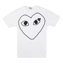 Comme Des Garçons Play: Белая футболка  Heart