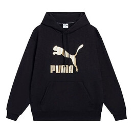 PUMA: Чёрная толстовка  Classics