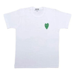 Comme Des Garçons Play: Зелёная футболка  Heart