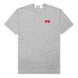 Comme Des Garçons Play: Серая футболка 