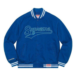 Supreme: Голубая куртка  Mitchell Ness