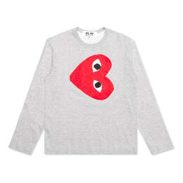 Comme Des Garçons Play: Футболка  Heart с длинным рукавом