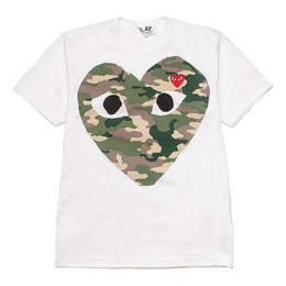 Comme Des Garçons Play: Белая футболка  Heart