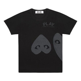 Comme Des Garçons Play: Чёрная футболка 