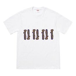 Supreme: Белая футболка  Gonz