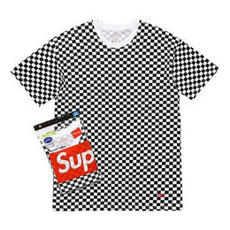 Supreme: Чёрная футболка  Hanes