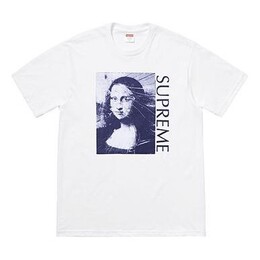 Supreme: Белая футболка  Mona Lisa