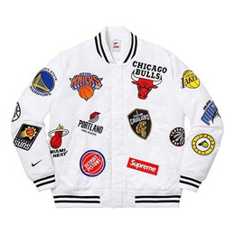 Supreme: Белая куртка  Warm Up