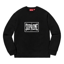 Supreme: Чёрная толстовка  Warm Up