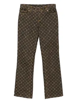 Louis Vuitton Pre-Owned: Тёмные джинсы 