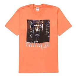 Supreme: Оранжевая футболка  King of New York