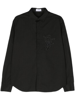 Off-White: Чёрная рубашка 