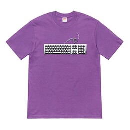 Supreme: Фиолетовая футболка  Keyboard