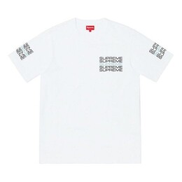 Supreme: Белая футболка  Stack