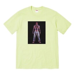 Supreme: Зелёная футболка  Tupac Hologram