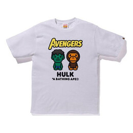 A BATHING APE: Белая футболка 