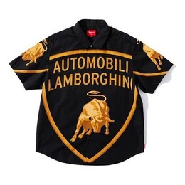 Supreme: Чёрная рубашка  Automobili Lamborghini