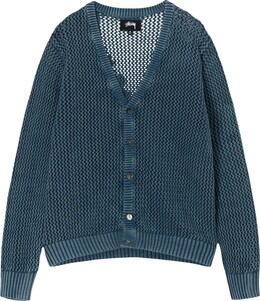 Stussy: Голубой кардиган 