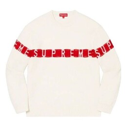 Supreme: Белый свитер 