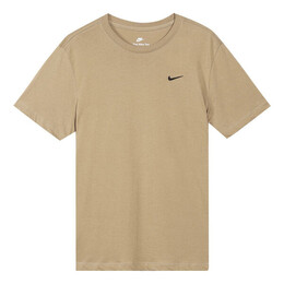 Nike: Бежевая футболка  Swoosh