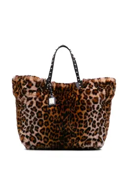 Dolce & Gabbana Pre-Owned: Сумка-шоппер с леопардовым принтом 