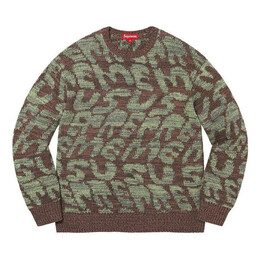 Supreme: Коричневый свитер 