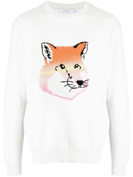 Maison Kitsuné: Зелёный свитер 