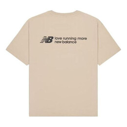 New Balance: Коричневая футболка  Running