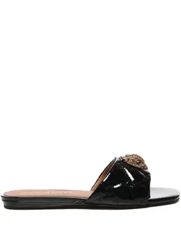 Kurt Geiger London: Чёрные сандалии 